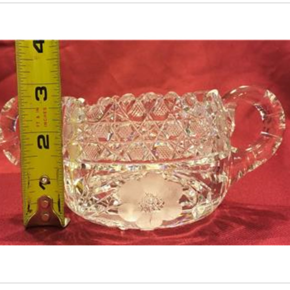 Unknown Dining American Brilliant Cut Glass Sugar Bowl Creamer
